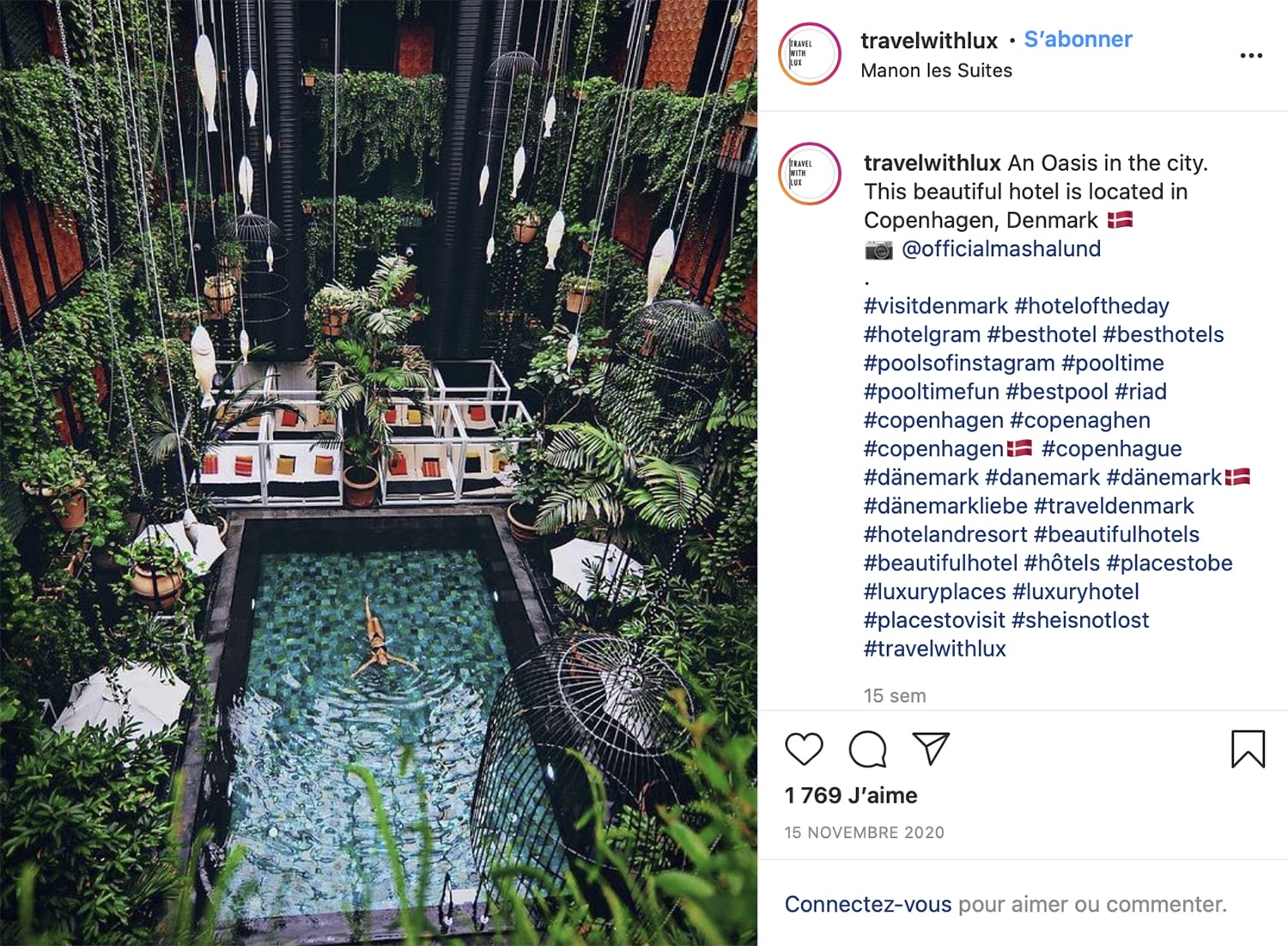 piscine dans une environnement naturel